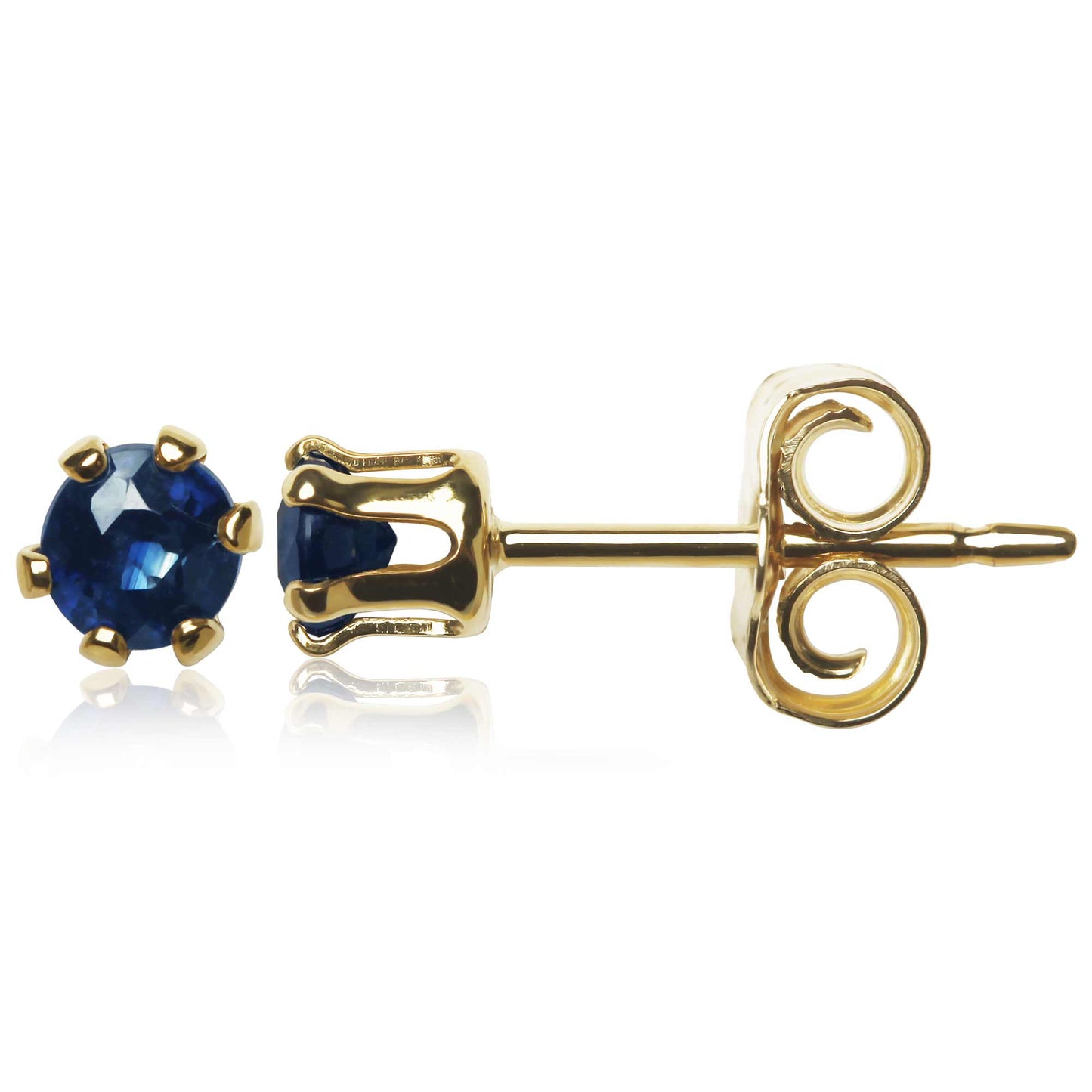 Blue Sapphire Stud Earrings