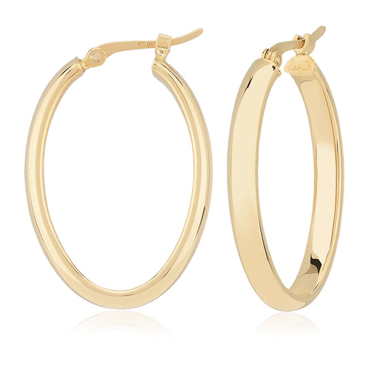 Oval Hoop Earrings
