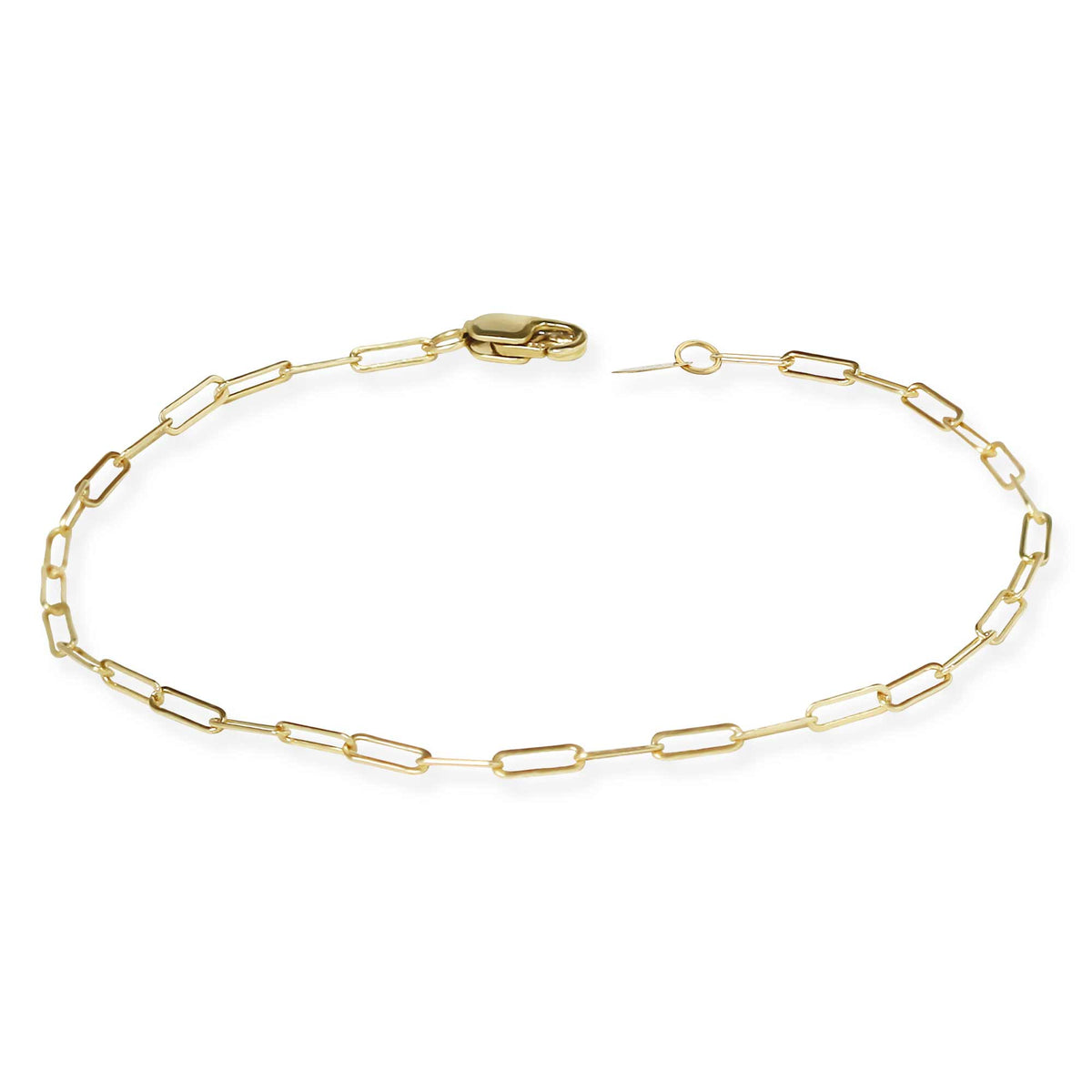 Flat Paperclip Bracelet