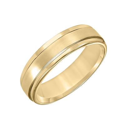 Flat Round Edge Wedding Band