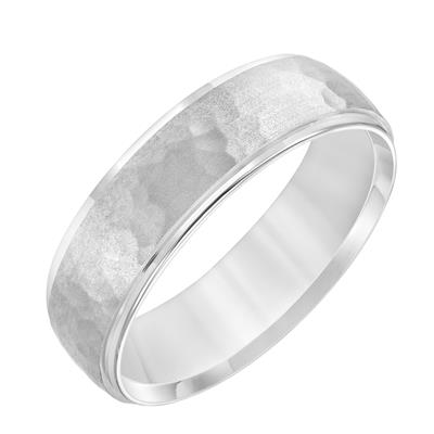 Hammered Gold Wedding Band