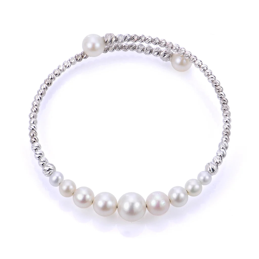 Sterling Silver Pearl Bracelet
