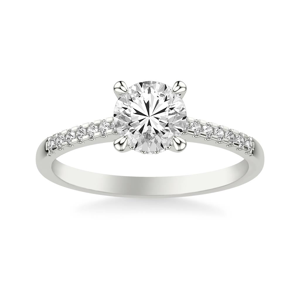 Hidden Halo Engagement Ring