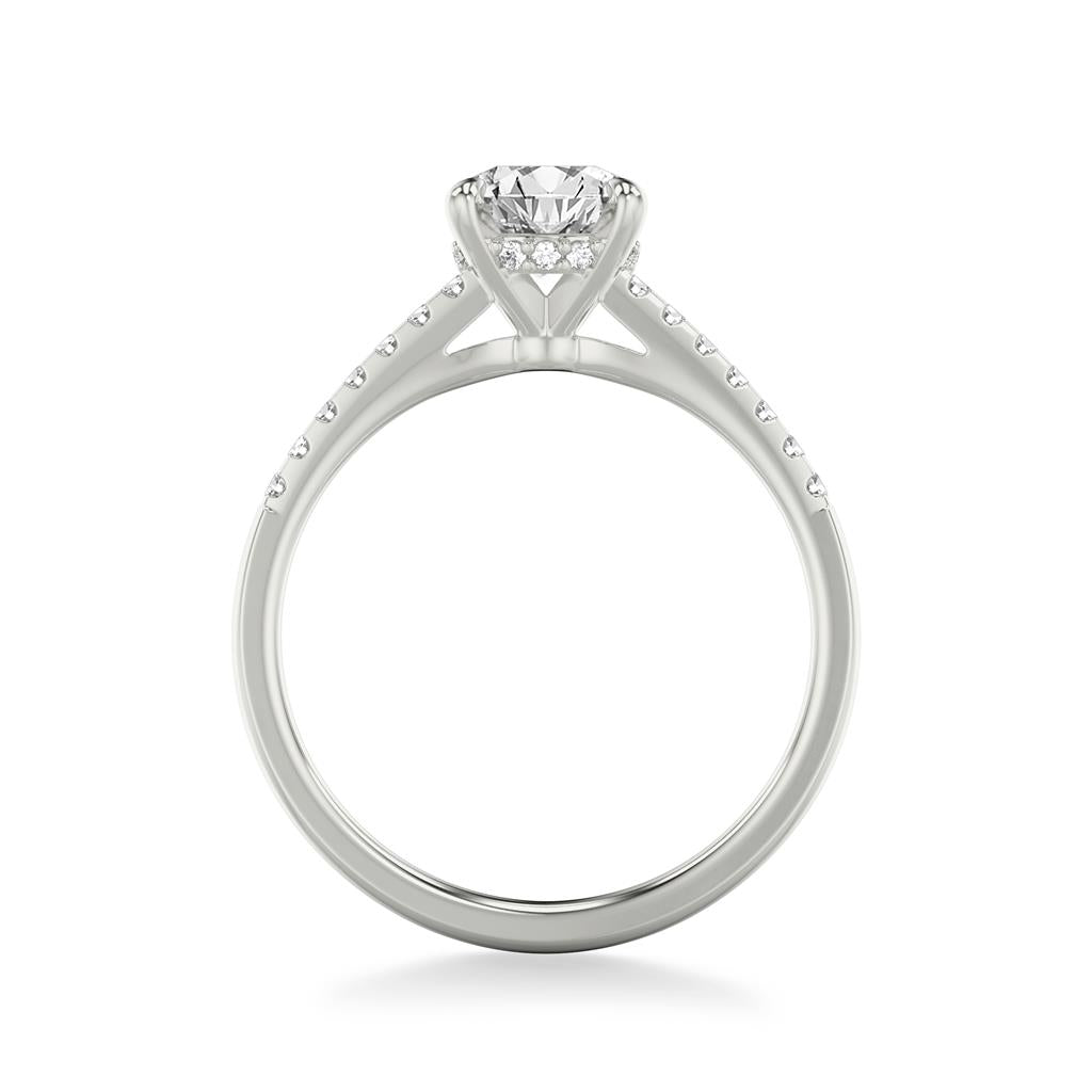Hidden Halo Engagement Ring
