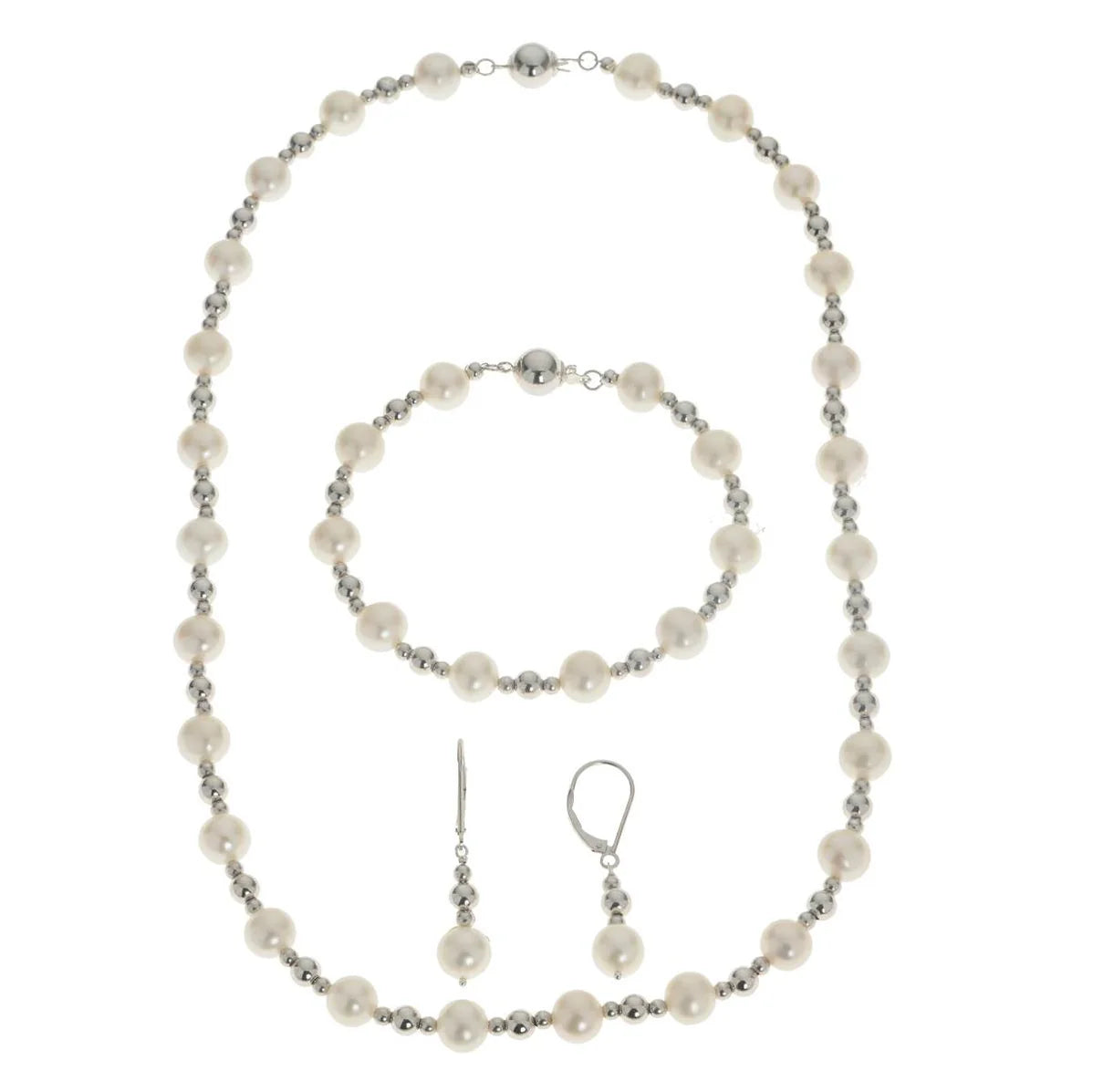 Sterling Silver Freshwater Pearl Set