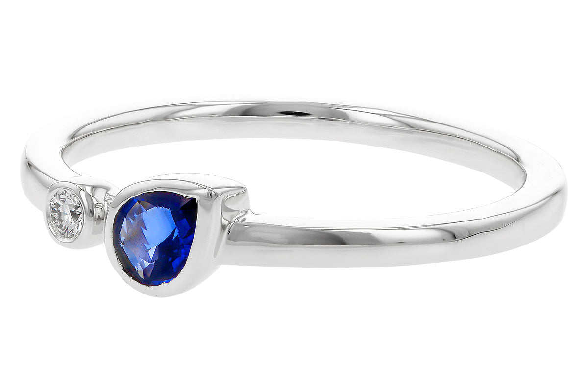 Pear-Cut Sapphire Ring