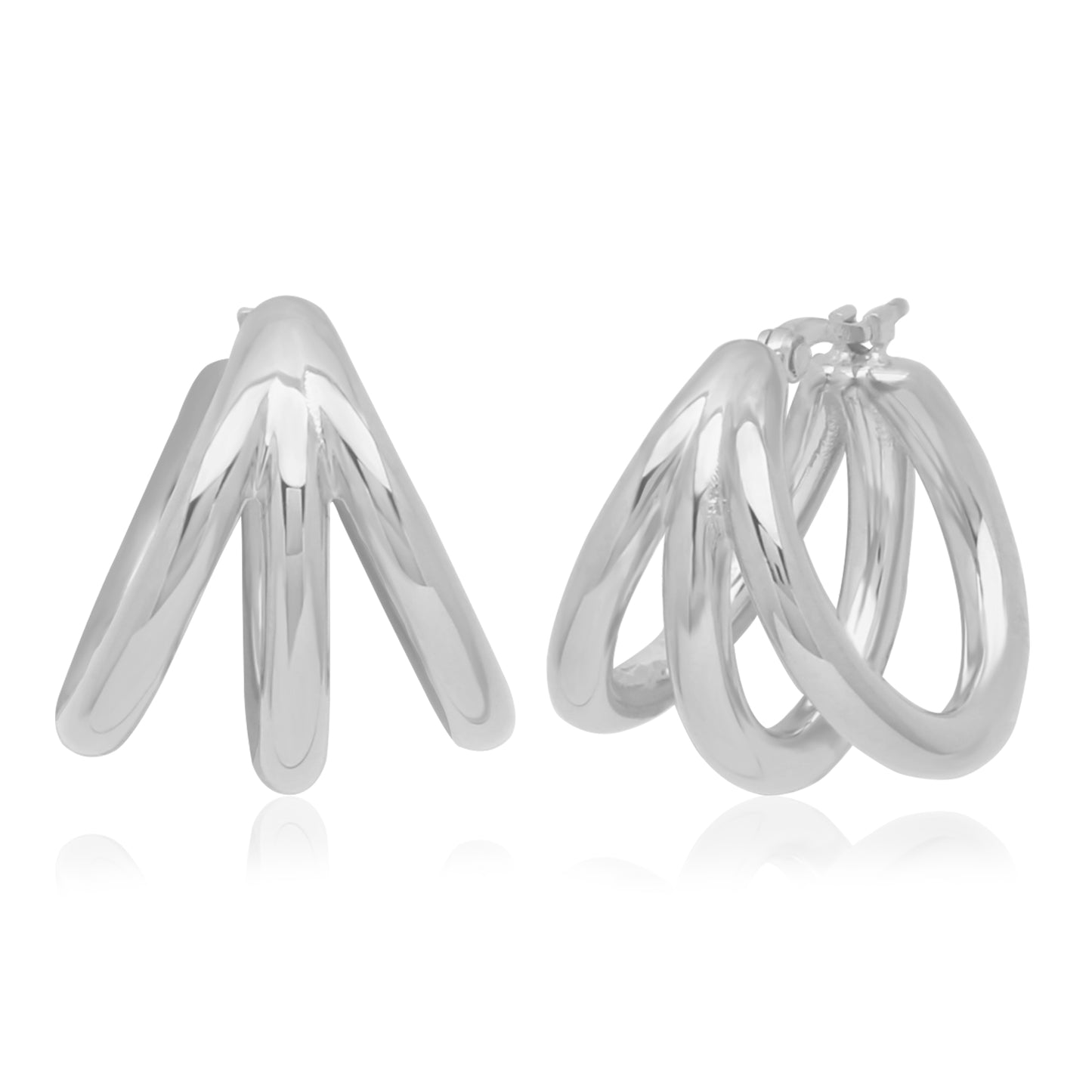 Triple Cage Earrings
