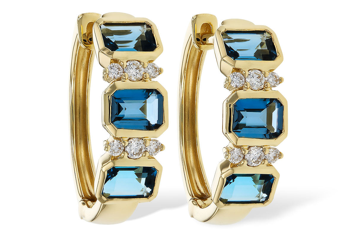 Blue Topaz Earrings