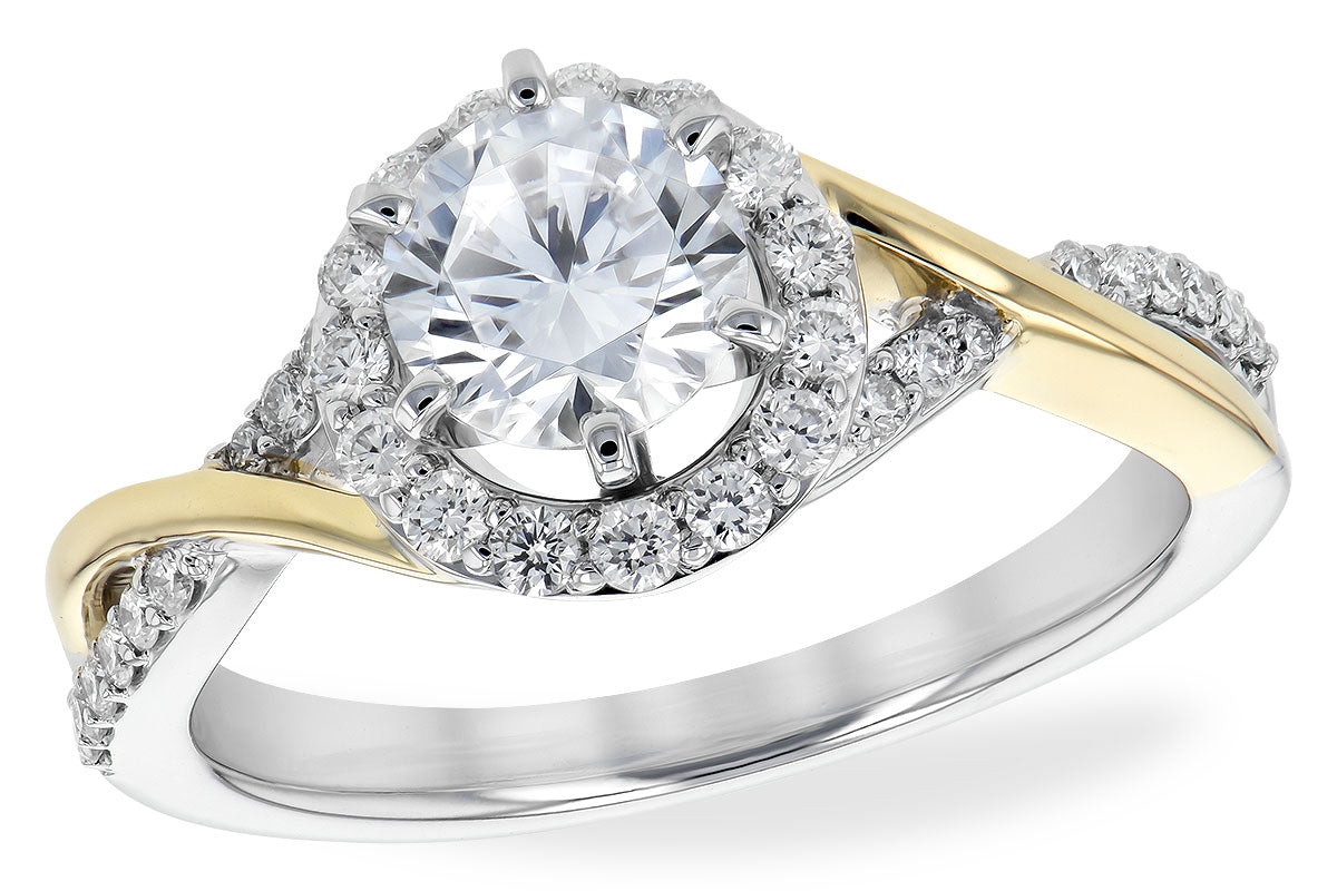 Diamond Twist Engagement Ring