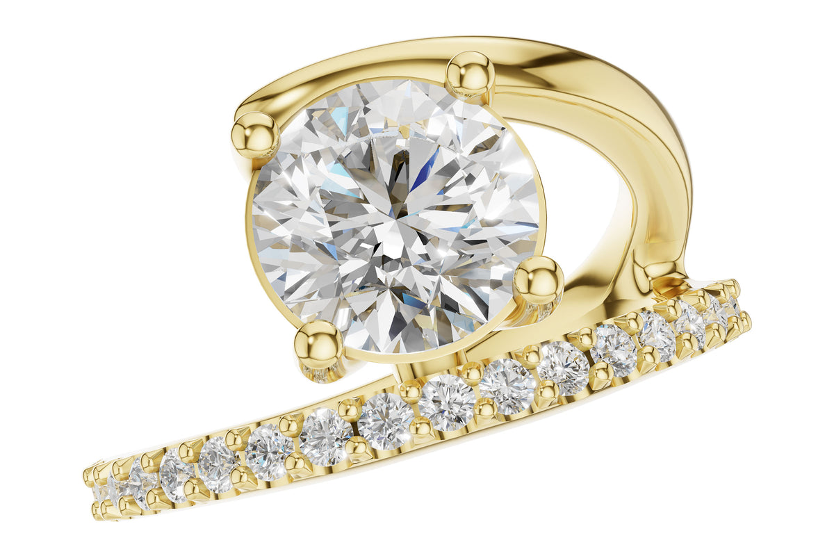 Diamond Accented Engagement Ring