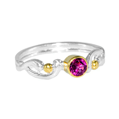Rhodolite Garnet Ring