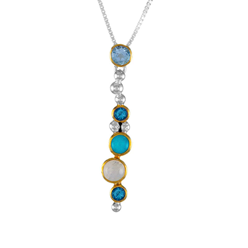 Multi-Stone Drop Pendant
