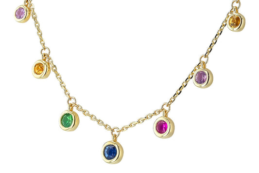 Multi-stone Stationary Necklace