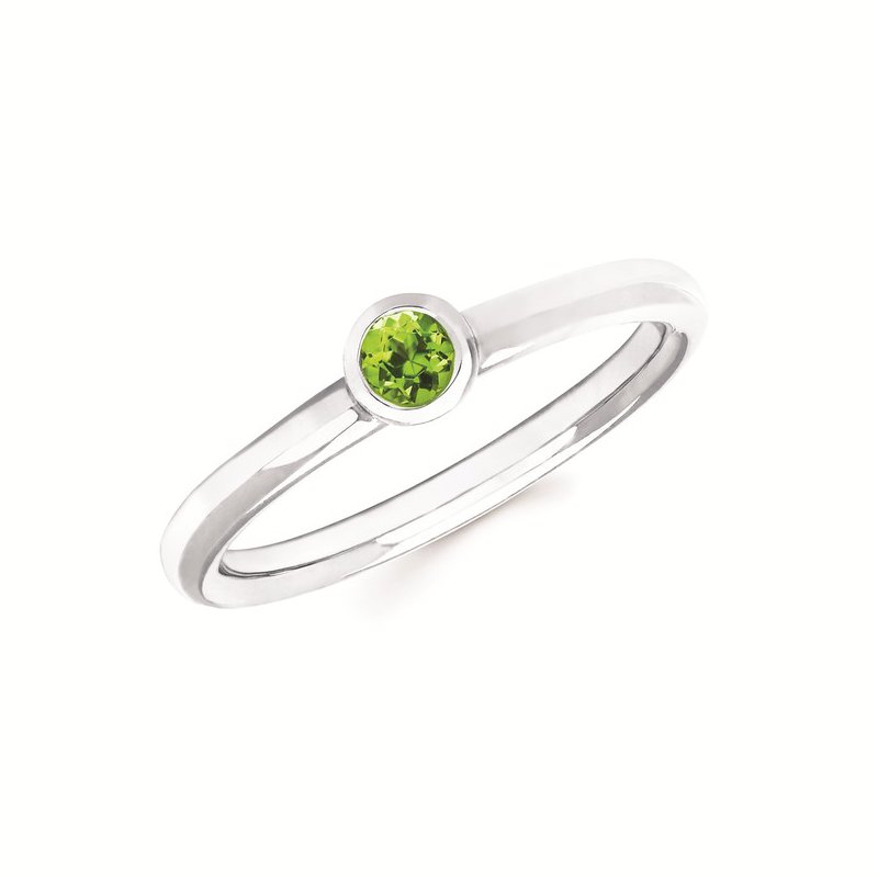 Bezel Set Peridot Ring