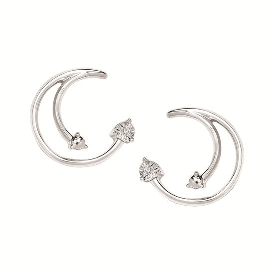 Crescent Swirl Earrings
