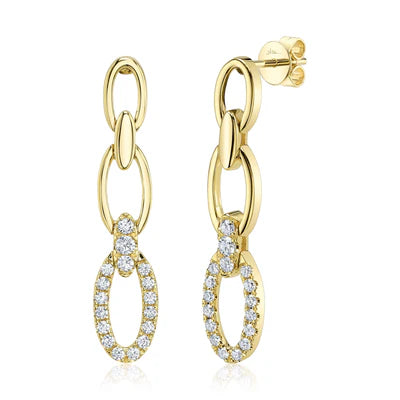 Diamond Link Earrings