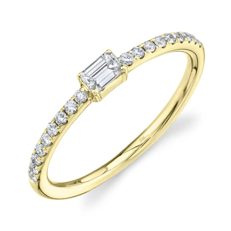 Emerald-Cut Diamond Ring