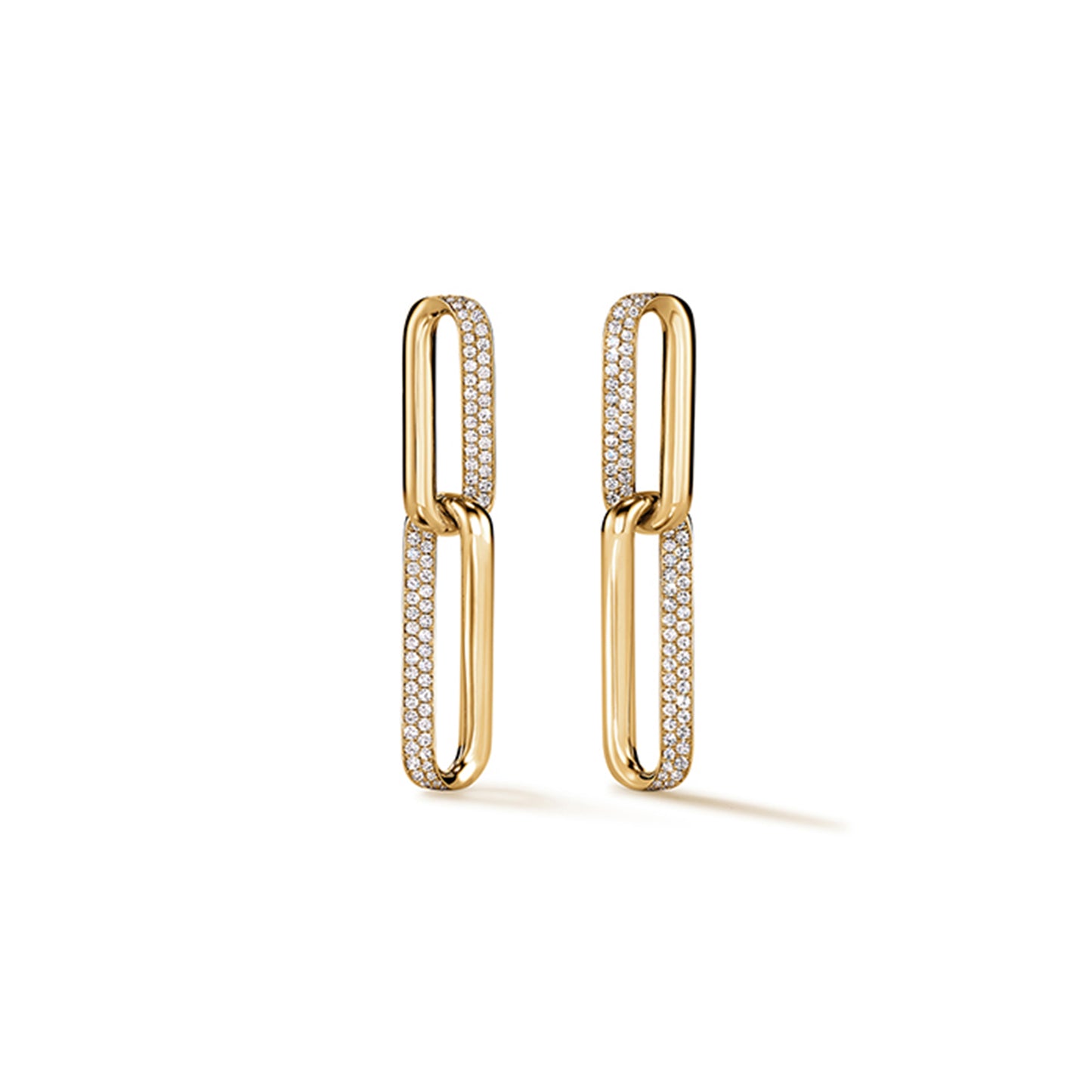 Inside/Out Link Drop Earrings