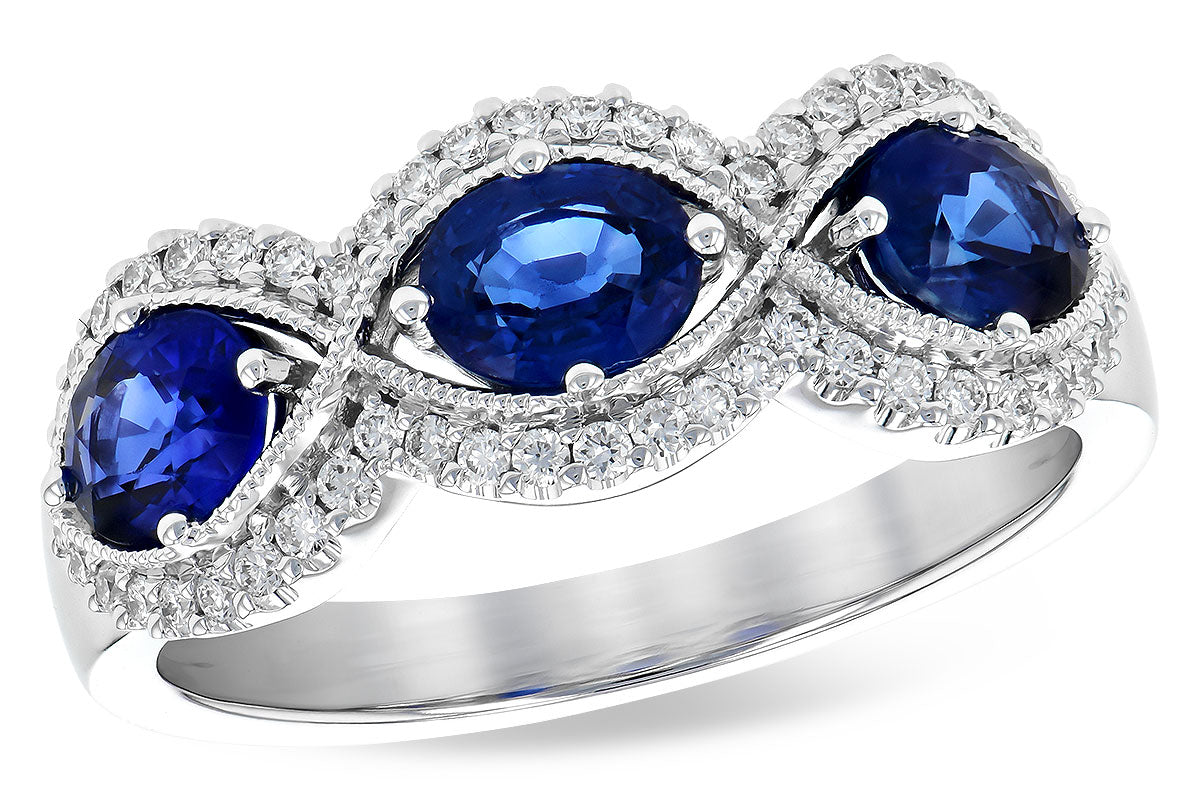 Sapphire and Diamond Ring
