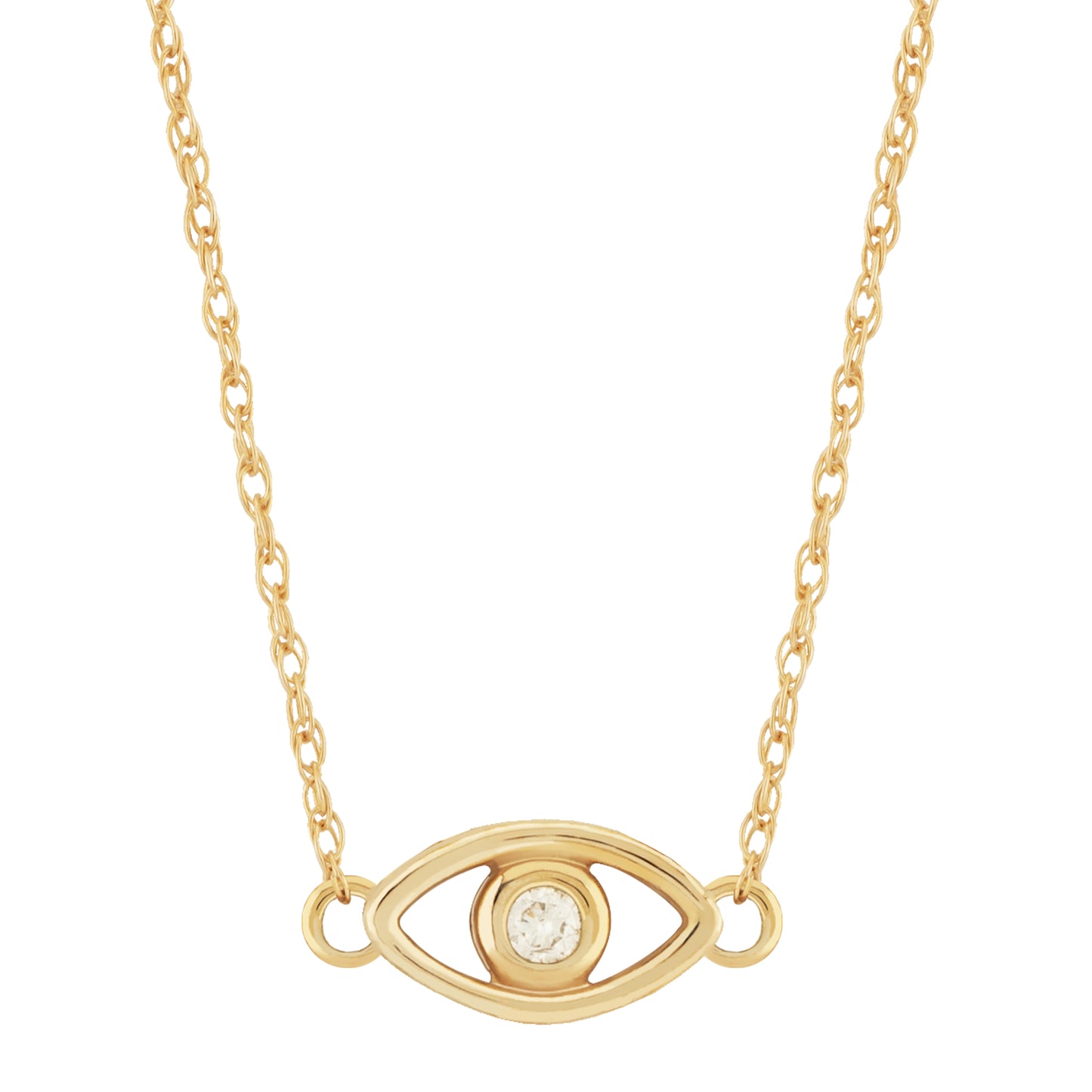 Diamond Evil Eye Pendant