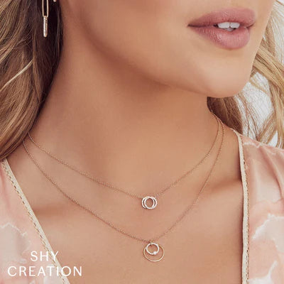 Love Knot Circle Necklace