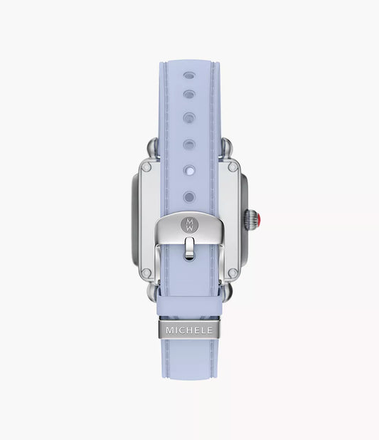Deco Sport Mid Stainless Steel Pastel Blue Silicone Watch