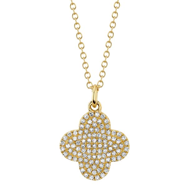 Pave Clover Necklace