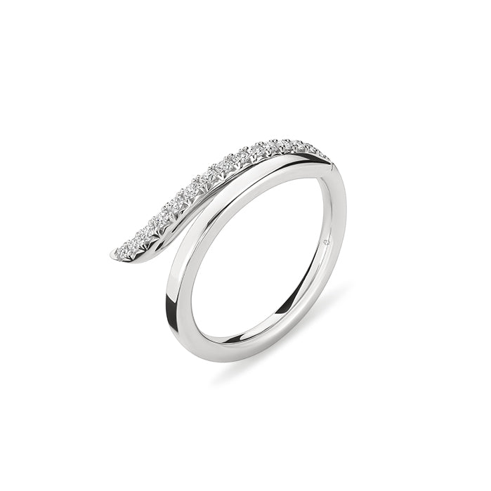 Vela French Cut Pavé Diamond Ring