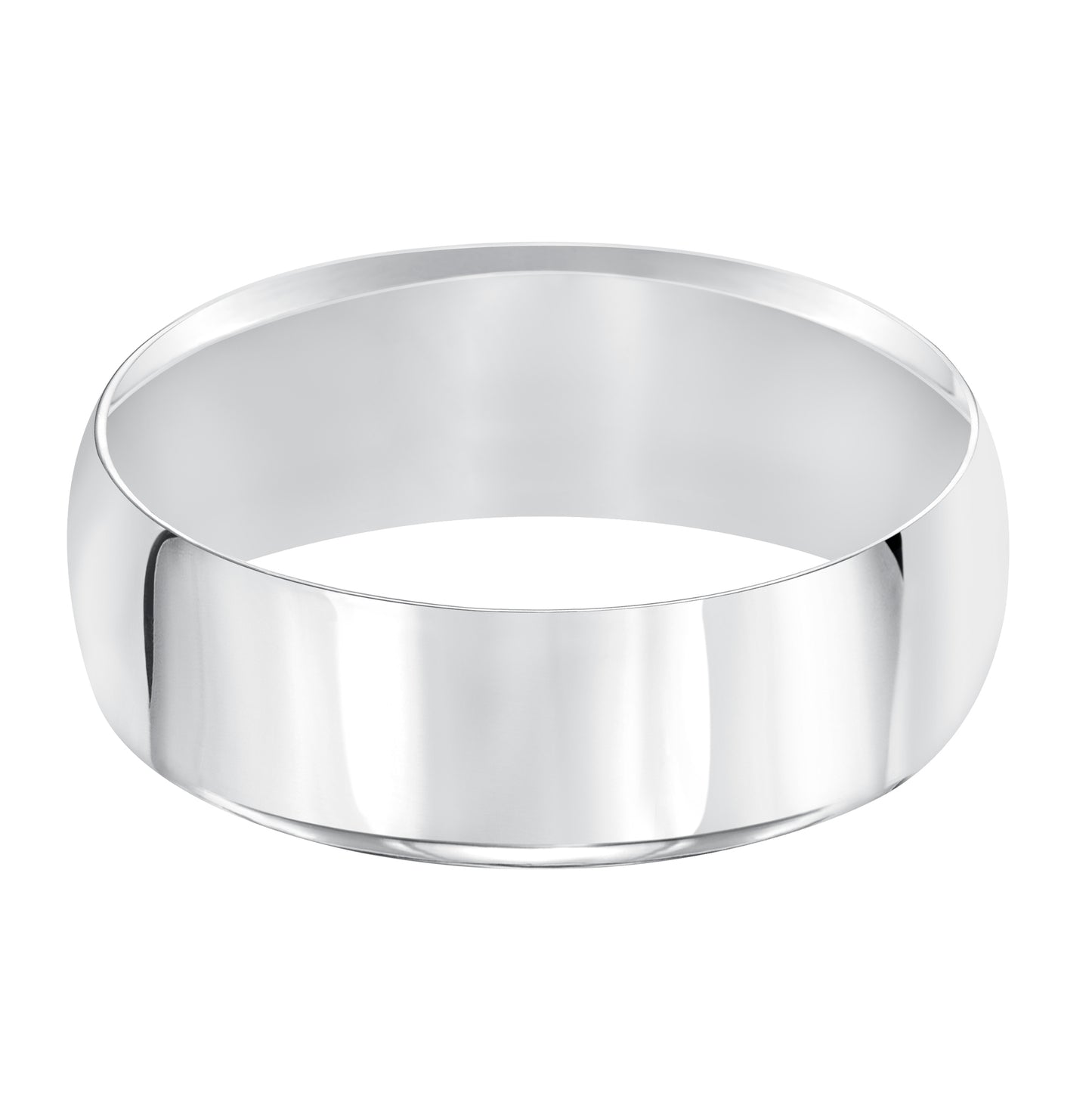 14K White Gold Band