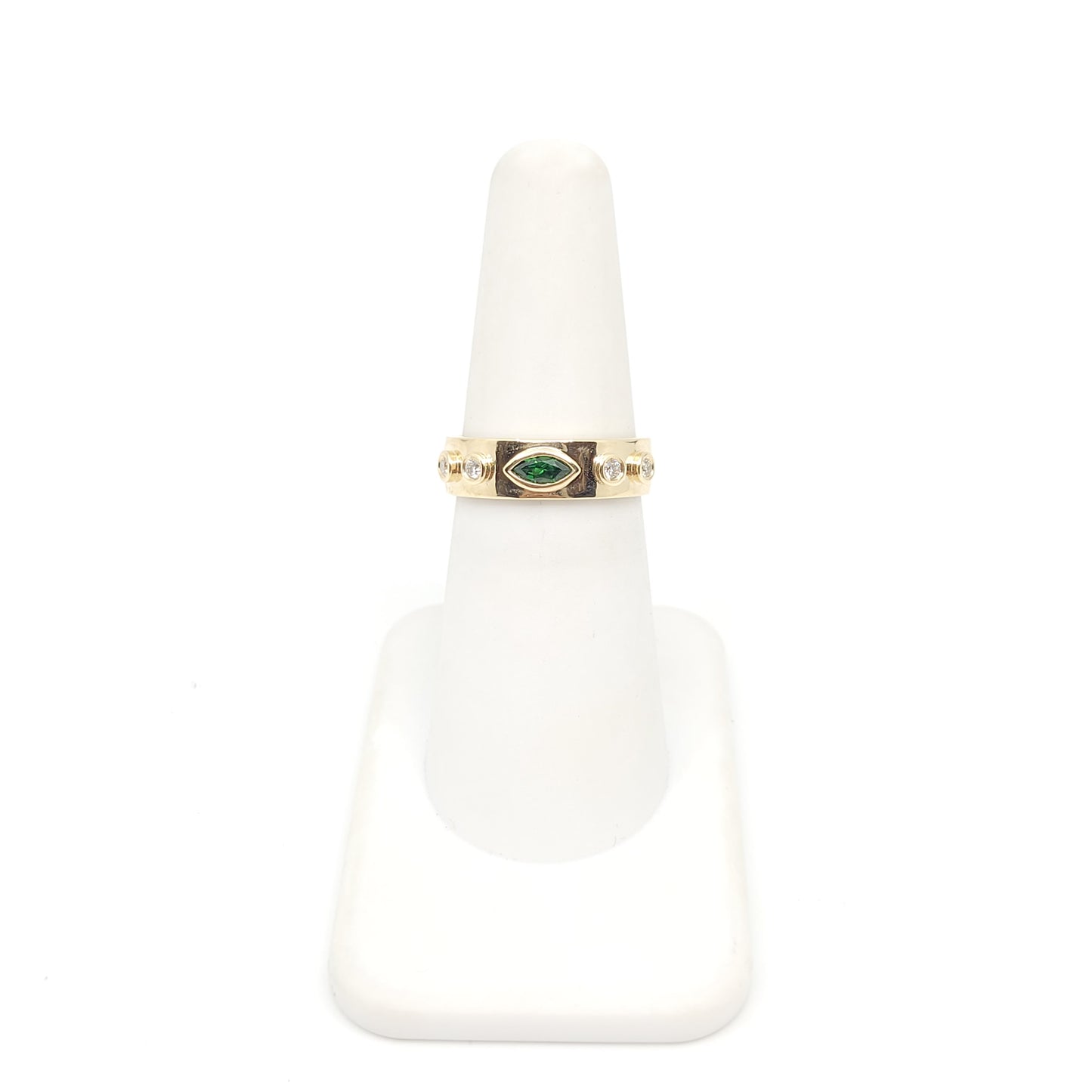 Tsavorite and Diamond Ring