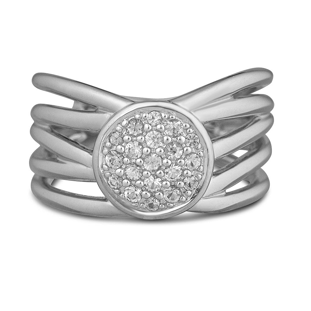 Moda White Sapphire Ring