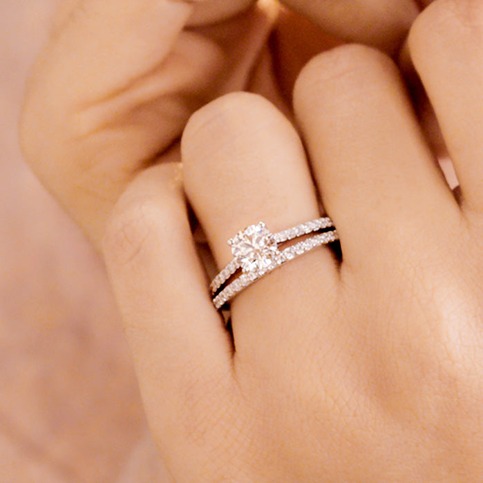 Camilla HOF Engagement Ring - Dia Band