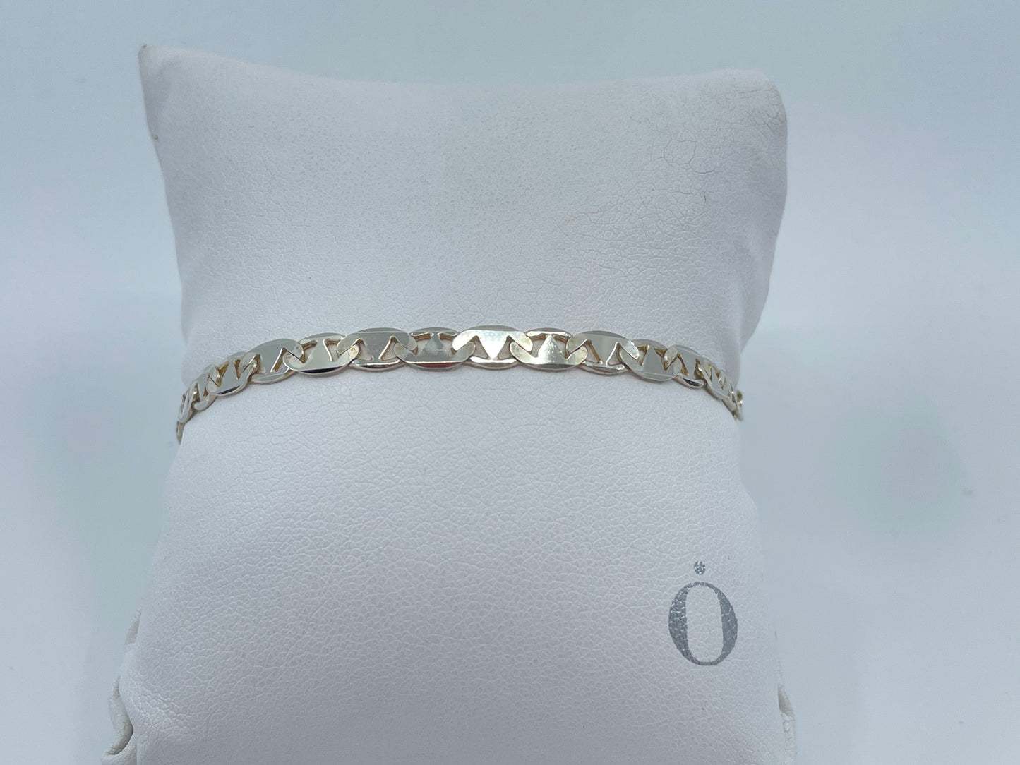 Estate Silver Flat Fancy Bracelet