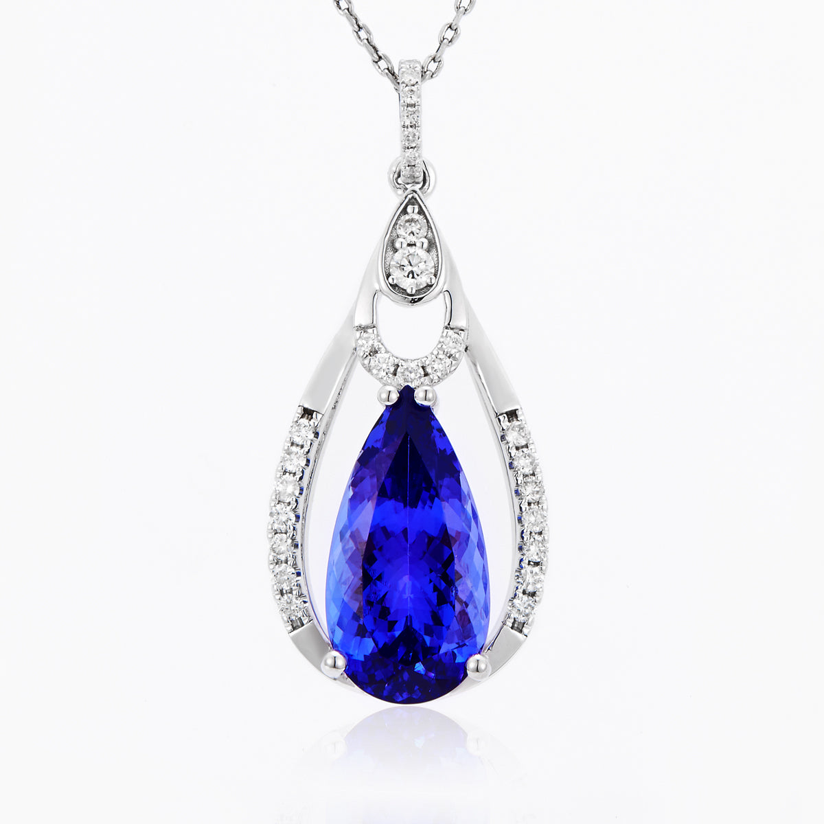 Tanzanite and Diamond Pendant