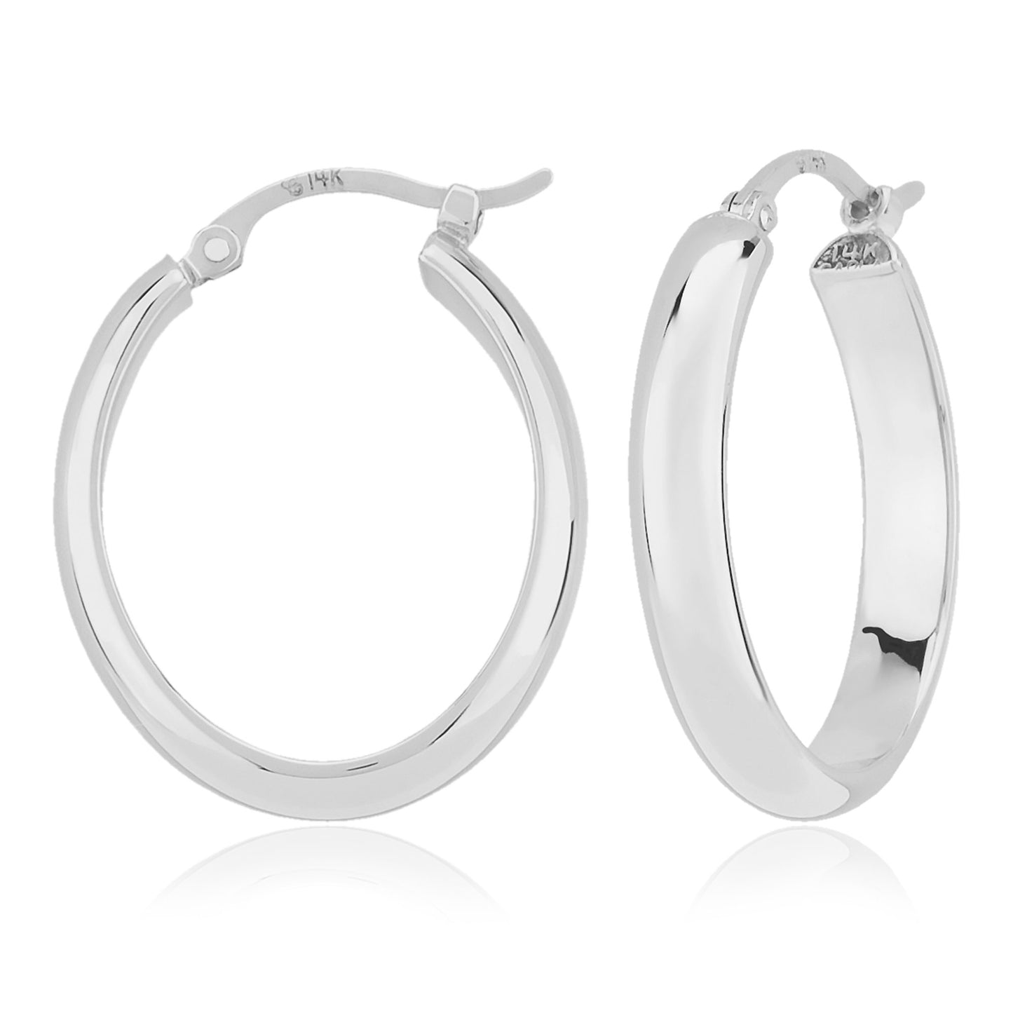 Oval Hoop Earrings