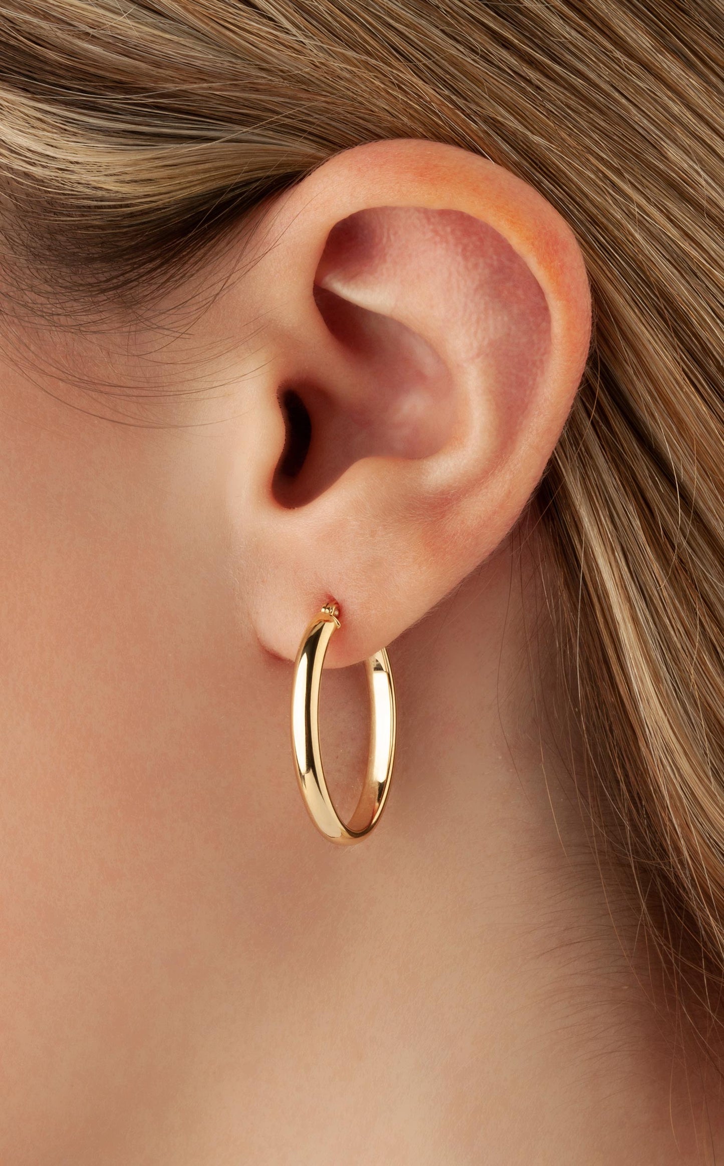 Oval Hoop Earrings