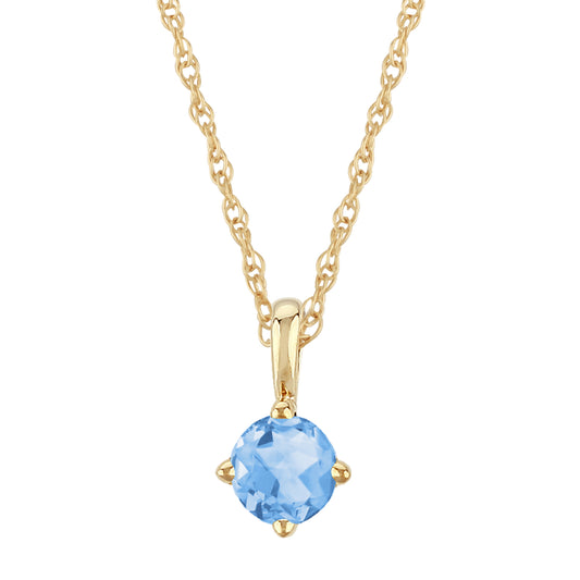 Baby Blue Topaz Necklace