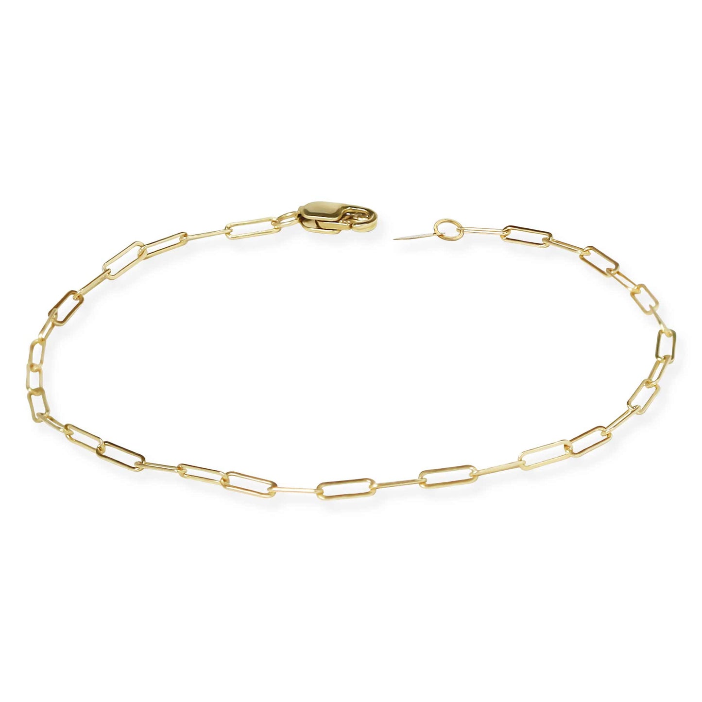 Flat Paperclip Bracelet