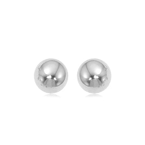 7mm White Gold Ball Studs