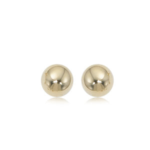 6mm Yellow Gold Ball Studs