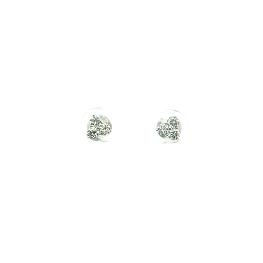 Diamond Cluster Earrings