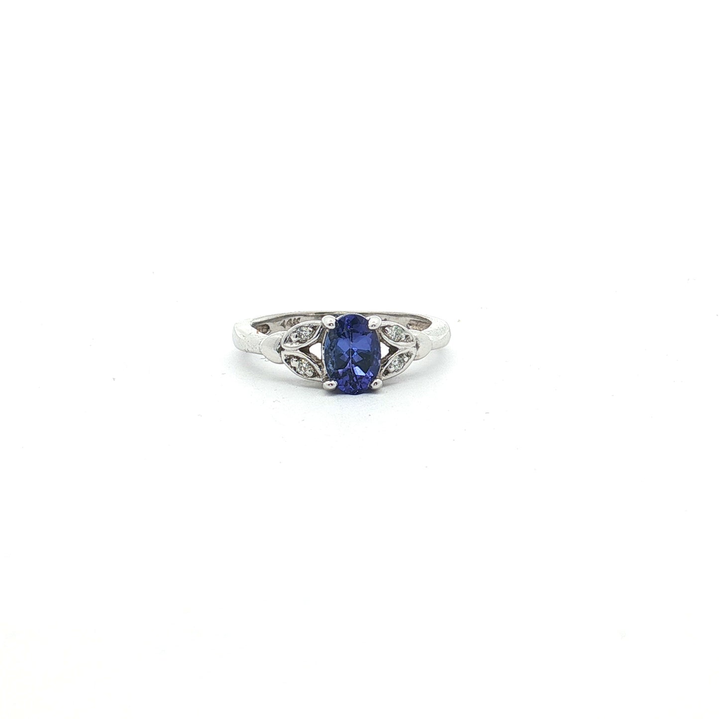 Oval Tanzanite and Diamond Ring