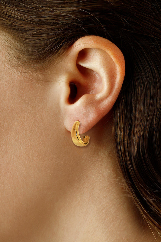 Medium "J" Hoop Earrings