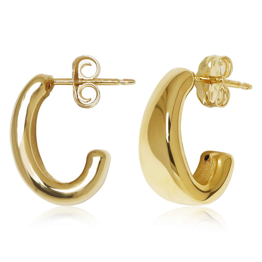 Medium "J" Hoop Earrings
