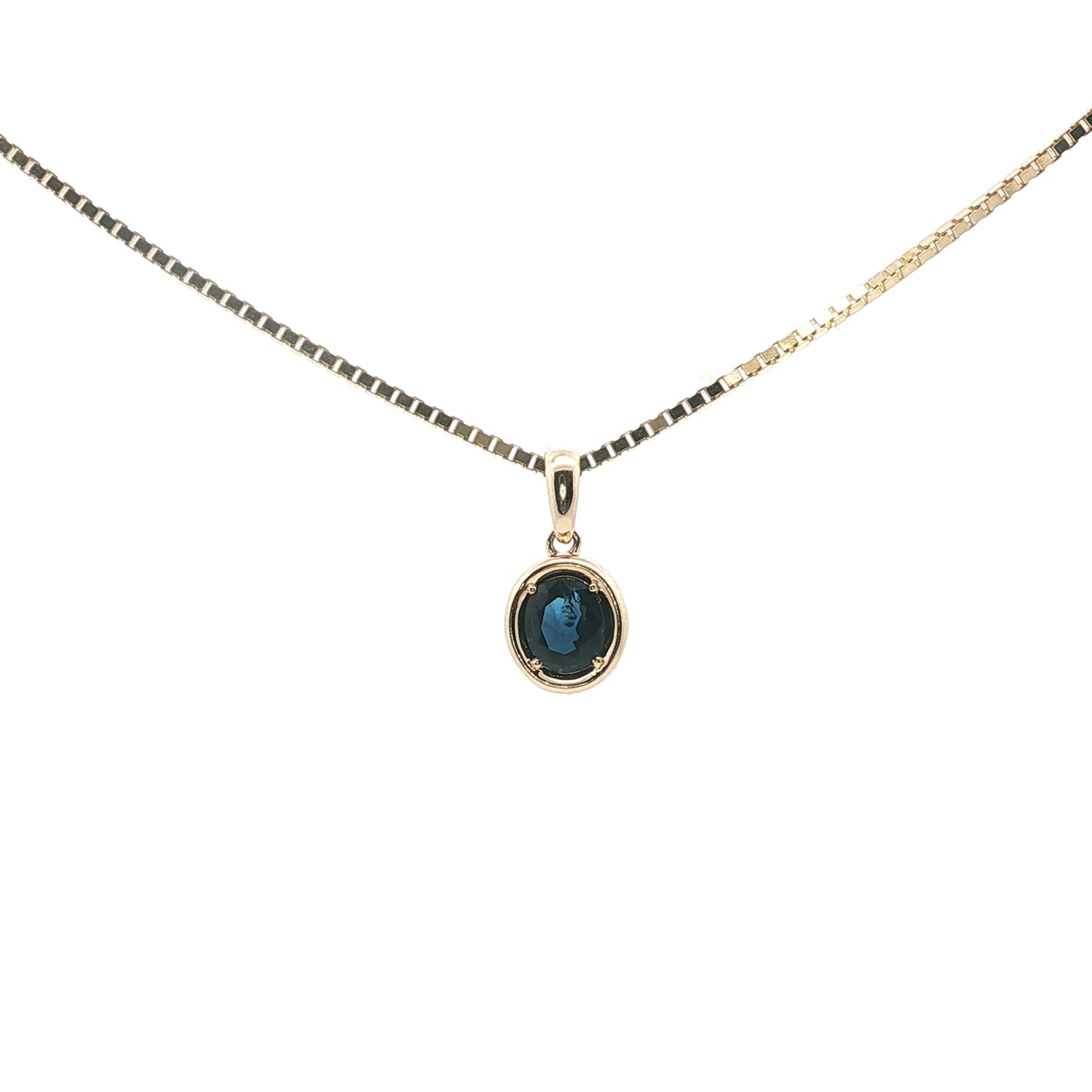 Natural Blue Sapphire Pendant (0.8 ct)