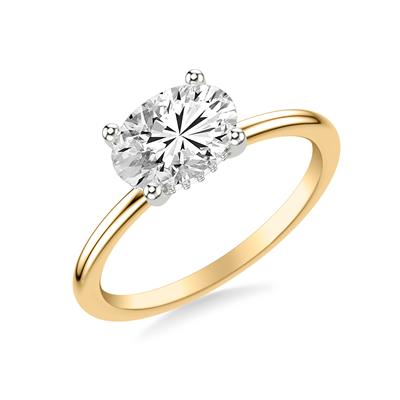 East West Oval Solitaire
