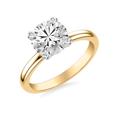 Double Claw Prong Solitaire