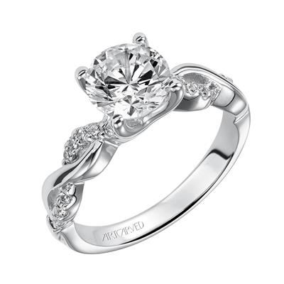 Contemporary Twist Engagement Ring