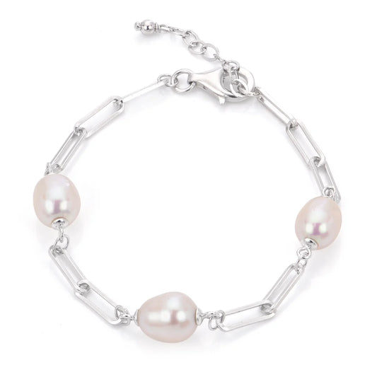 Freshwater Pearl Paperclip Bracelet