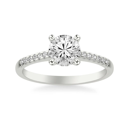 Hidden Halo Engagement Ring
